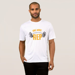 One More Rep Fitness Motivation - Distressed Gym T-Shirt