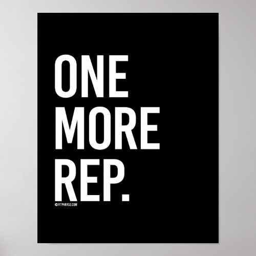 One more rep _   _ Gym Humor _png Poster