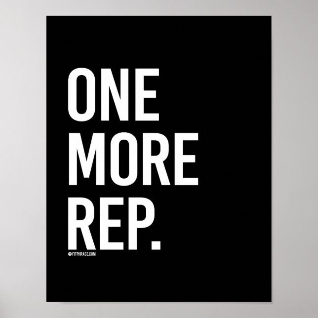One more rep -   - Gym Humor -.png Poster (Front)
