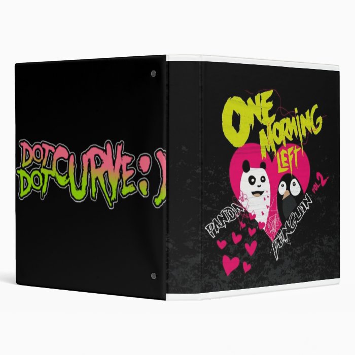 one morning left/dot dot curve ) vinyl binder