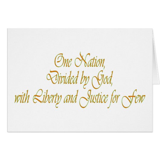 One nation... cards (Front Horizontal)