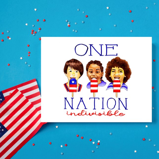 One Nation Indivisible Inspirational Postcard (Creator Uploaded)