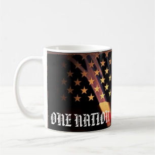 One nation patriotic 4th of July independence mug