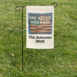 One Nation - Personalized Garden Sign