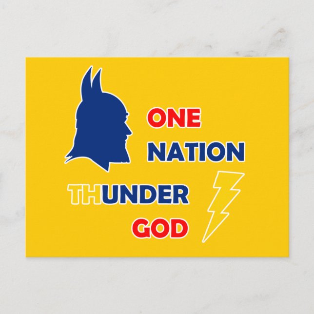 One Nation Thunder God Postcard (Front)