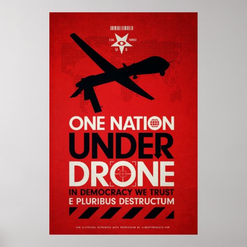 One Nation Under Drones by Von Glitschka Poster