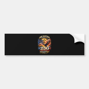 One Nation Under God 250 Years 250th Anniversary Bumper Sticker
