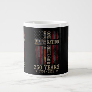 One Nation Under God 250 Years 250th Anniversary Giant Coffee Mug