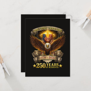 One Nation Under God 250 Years Blessings Invitation