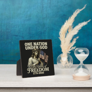 One Nation Under God 250 Years Blessings Plaque