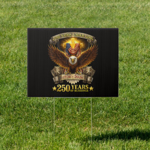 One Nation Under God 250 Years Blessings Sign