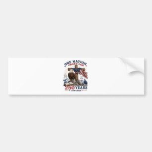 One Nation Under God 250 Years Bumper Sticker