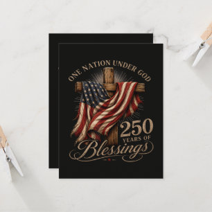 One Nation Under God 250 Years  Invitation