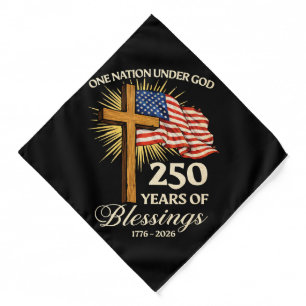 One Nation Under God 250 Years of Blessings Bandana