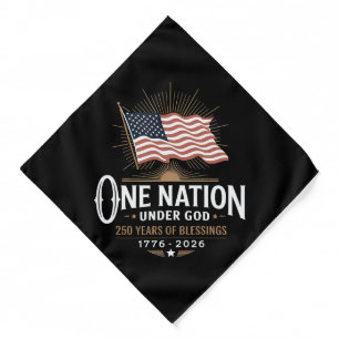 One Nation Under God 250 Years of Blessings Bandana