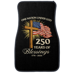 One Nation Under God 250 Years of Blessings Car Floor Mat