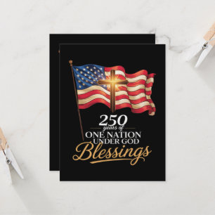 One Nation Under God 250 Years of Blessings Invitation