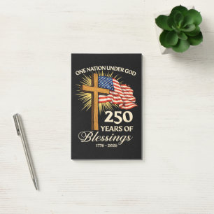 One Nation Under God  250 Years of Blessings Post-it Notes
