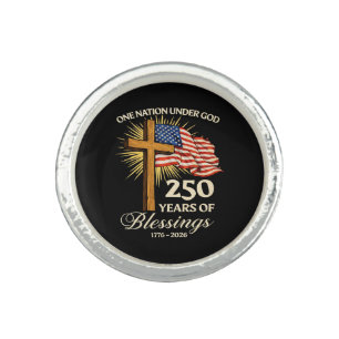 One Nation Under God 250 Years of Blessings Ring