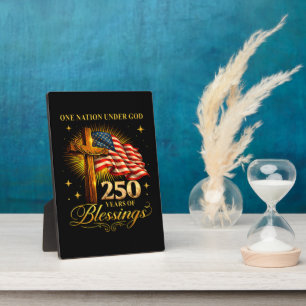 One Nation Under God 250 Years Plaque