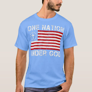 One Nation Under God American Betsy Ross Flag T-Shirt