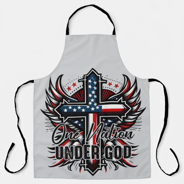 One Nation Under God  Apron (Front)