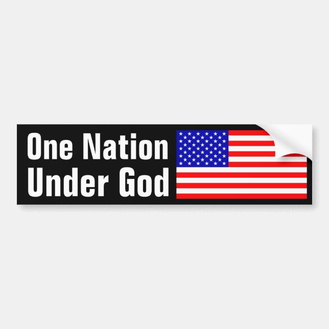 One Nation Under God Bumper Sticker (Front)