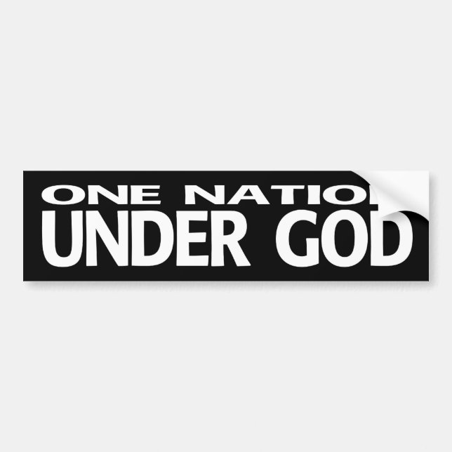 One Nation Under God - bumper sticker (Front)