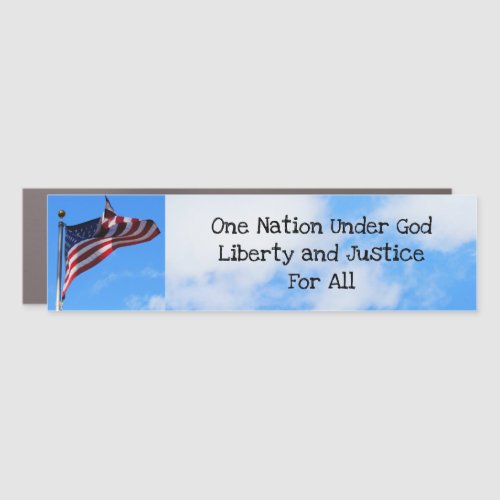 One Nation Under God Bumper Sticker magnet