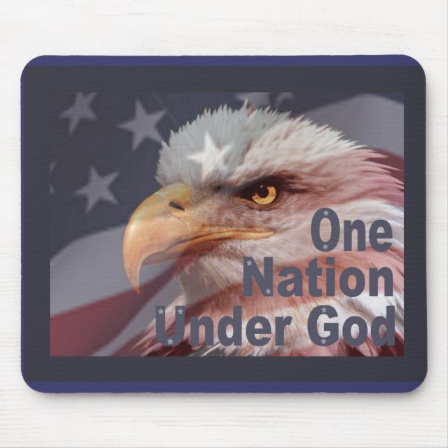 ONE NATION UNDER GOD by SHARON SHARPE Mouse Pad (Front)