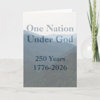 One Nation Under God Card