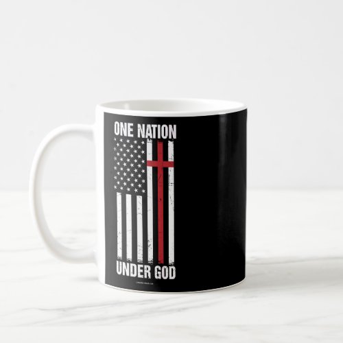 One Nation Under God Christian Bible Verse Religio Coffee Mug
