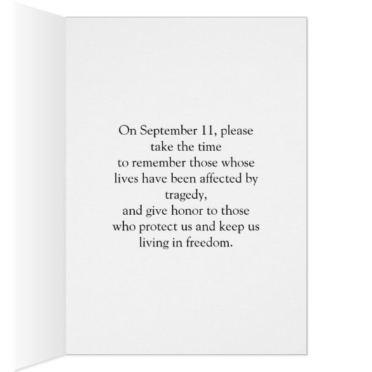 One Nation Under God Patriot Day 9/11 Patriotic (Inside (Right))