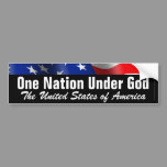One Nation Under God, Patriotic Bumper Sticker