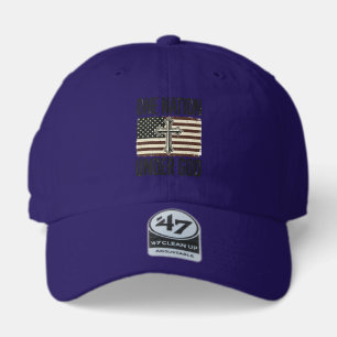 One Nation Under God Patriotic Cross 47 Brand Hat