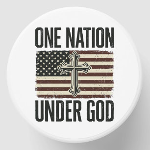 One Nation Under God Patriotic Cross Mini Candle Favors
