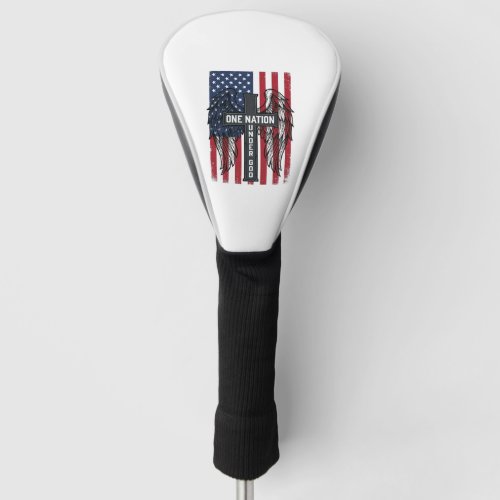 One Nation Under God Patriotic Cross Wings Shirt_1 Golf Head Cover