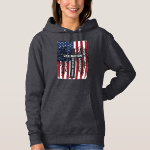 One Nation Under God Patriotic Cross Wings Shirt_1 Hoodie