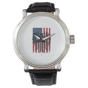 One Nation Under God Patriotic Cross Wings Shirt_1 Watch