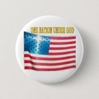 ONE NATION UNDER GOD PINBACK BUTTON