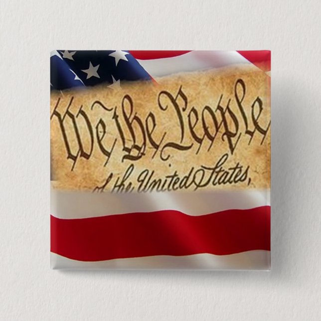 One Nation Under God Pinback Button (Front)