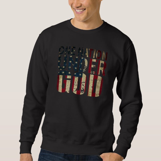 One Nation Under God Premium Sweatshirt (Front)
