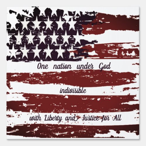 One nation under God Sign