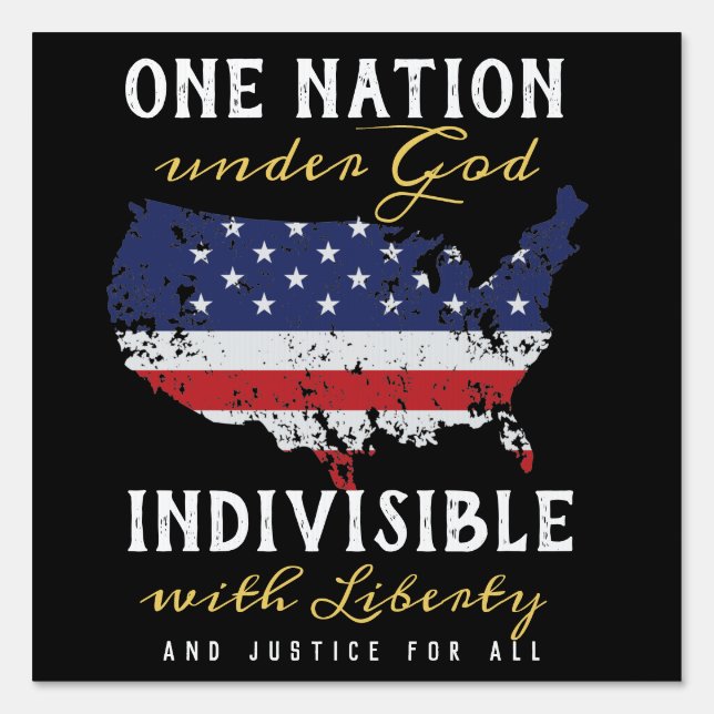 One Nation Under God Sign (Front)
