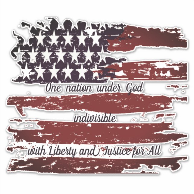 One nation under God Sticker (Front)