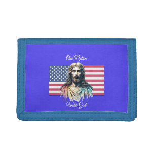 One Nation Under God Trifold Wallet