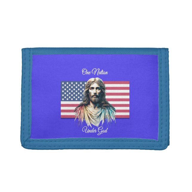 One Nation Under God Trifold Wallet (Front)