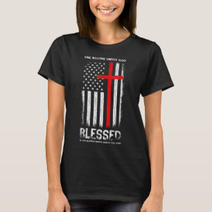 One Nation under God USA Patriot Veteran Chrisiani T-Shirt