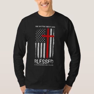 One Nation under God USA Patriot Veteran T-Shirt