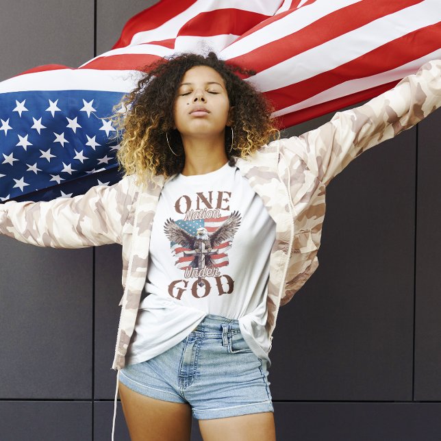 ONE Nation Under GOD USA Patriotic T-Shirt (Creator Uploaded)